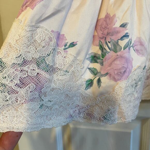 NWT LoveShackFancy Divina Floral Print Mini Dress size 12 in Mauve Rose - Picture 10 of 16